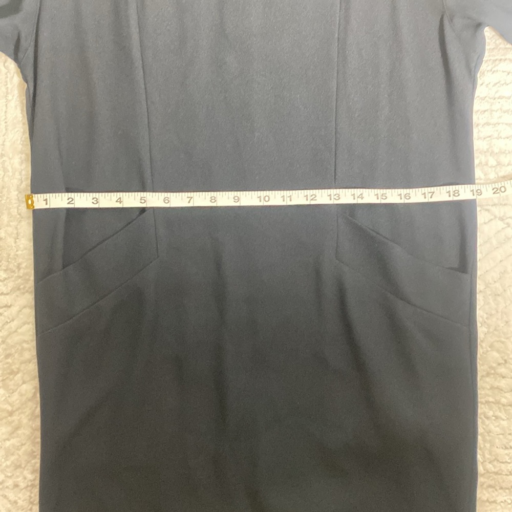 Liz Claiborne Black Shift Dress Size 4 Gold Button Vintage Style - Picture 11 of 14
